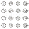 32Pcs 4 Styles Alloy Crystal Rhinestone Connector Charms FIND-SC0007-40-1