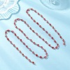 Oval Glass Beaded Link Chains AJEW-JB01471-02-1