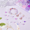 DIY Round Imitation Acrylic Pearl and Glass Beads Jewelry Making Finding Kits DIY-SP0002-78F-3