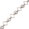 Non-Tarnish 304 Stainless Steel Rhombus & Sun Link Chains CHS-F017-11P-2