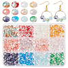 300Pcs 12 Colors Baking Paint Transparent Glass Beads GLAA-PH0003-09-1