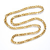 PVD Vacuum Plating 304 Stainless Steel Figaro Chain Necklaces NJEW-S420-003B-G-4