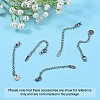 30Pcs Stainless Steel Chain Extender STAS-CJ0001-184-5