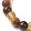 8mm Round Natural Tiger Eye & Picture Jasper BJEW-JB10625-03-4