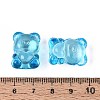 Baking Paint Transparent Glass Beads DGLA-N018-02C-4
