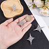 4Pcs Alloy Rhinestone Lapel Pins for Backpack Clothes JEWB-HY0001-64B-3