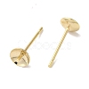 Brass Studs Earrings Finding KK-K383-01C-G-2