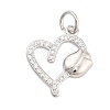 Brass Micro Pave Cubic Zirconia Pendants KK-H527-02C-P-1