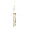 Crystal Glass & Iron Hanging Suncatchers HJEW-SP0001-88B-1