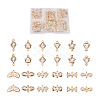 Alloy Rhinestone Crystal Links Connectors PALLOY-TA0002-26LG-1