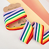 Stripe Double Face Rainbow Ribbon OCOR-FG0001-06-4