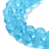 Electroplate Transparent Glass Beads Strands EGLA-I018-FA06-3
