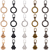 20Pcs 10 Styles Alloy Zipper Puller FIND-GF0007-97-1