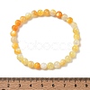 6MM Natural Yellow Shell Round Beaded Stretch Bracelets SH-CBACA76-18B-5