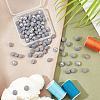 100Pcs 1-Hole Aluminum Buttons DIY-NB0007-77A-5