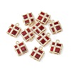 Brass Pave Cubic Zirconia Pendants KK-G462-44KCG-02-3