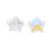 Electroplate Transparent Glass Beads GLAA-T022-25-B01-4