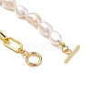 Natural Baroque Pearl Keshi Pearl Beaded Necklaces NJEW-JN02905-5