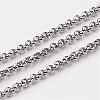 Tarnish Resistant 304 Stainless Steel Rolo Chains CHS-K001-99A-1
