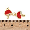 Brass Micro Pave Cubic Zirconia Charms KK-C114-07G-3