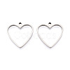 201 Stainless Steel Pendants STAS-T064-84P-01-1
