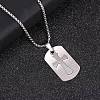201 Stainless Steel Pendant Necklaces NJEW-D307-02P-B-1