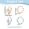 28Pcs 2 Colors Brass Leverback Earring Findings KK-ME0001-12-2