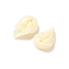 Synthetic Coral Dyed Leaf Charms CORA-Q034-01-02-2