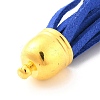(Defective Closeout Sale: Oxidized) Golden Brass Suede Tassels Big Pendants FIND-XCP0001-14-3