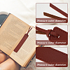 12Pcs 6 Colors PU Leather Bookmark AJEW-FH0006-23-5