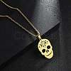 201 Stainless Steel Pendant Necklaces for Man NJEW-Q336-04A-G-2