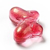 Transparent Baking Paint Glass Beads GLAA-F115-01I-4