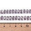 Electroplate Transparent Glass Beads Strands X-EGLA-N022-04A-D15-4