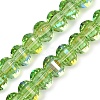 Electroplate Transparent Glass Beads Strands EGLA-B011-08A-AB05-1