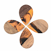 Resin & Walnut Wood Pendants X-RESI-S389-037A-A01-1