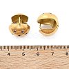 304 Stainless Steel Rhinestone Hoop Earrings EJEW-M041-01G-04-5