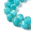 Natural Quartz Dyed Beads Strands G-U023-A02-17-4