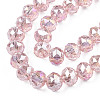 Transparent Crackle Glass Beads Strands X-GLAA-N051-07-3