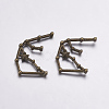 Alloy Cabochons PALLOY-L204-06AB-1