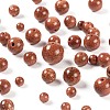 340Pcs 4 Sizes Synthetic Goldstone Beads Strands G-LS0001-11-4