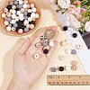 6 Style Food Grade Eco-Friendly Silicone Beads SIL-SC0001-63-3
