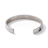 Non-Tarnish 304 Stainless Steel Star Cuff Bangles BJEW-F464-P-02-3