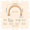 2Pcs Wooden U-shaped Bag Handles FIND-WR0008-22-2