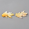 Left and Right Natural Yellow Shell Beads SSHEL-Q311-001-1