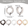 20Pcs 5 Style Stainless Steel Huggie Hoop Earrings Findings STAS-SC0004-51-2