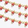 Handmade Glass Beaded Chains CHC-I026-H-04G-1