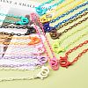 13Pcs 13 Colors Personalized ABS Plastic Cable Chain Necklaces NJEW-JN03483-6