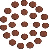 Painted Wood Cabochons WOOD-NB0001-30-1