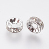 Brass Grade A Crystal Rhinestone Beads X-RB-A003-8MM-S-2