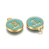 Initial Letter A~Z Alphabet Enamel Charms ENAM-Q437-01-3